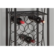 Pemberly Row ModernTransitional Home Bar Wine Rack in Metal Black