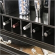 Pemberly Row Contemporary Wood Two-Tone Wine Rack in Black Finish
