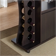 Pemberly Row Contemporary Wood Buffet with Wine Rack in Espresso