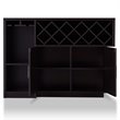 Pemberly Row Contemporary Wood Multi-Storage Buffet Cabinet in Espresso