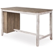 Pemberly Row Counter Height Dining Table w/Wine Rack in White/Light Brown