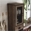 Pemberly Row Modern Farmhouse Wood Tower Cabinet in Reclaimed Oak