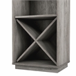 Pemberly Row Farmhouse Wood Tower Cabinet in Vintage Gray Oak
