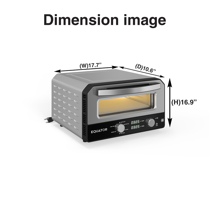 Pemberly Row 0.5 Cu.Ft. Indoor/Outdoor Pizza Oven Cooks 12-Inch Pizzas