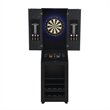 Pemberly Row Contemporary Cabinet with Speaker and LED in Black