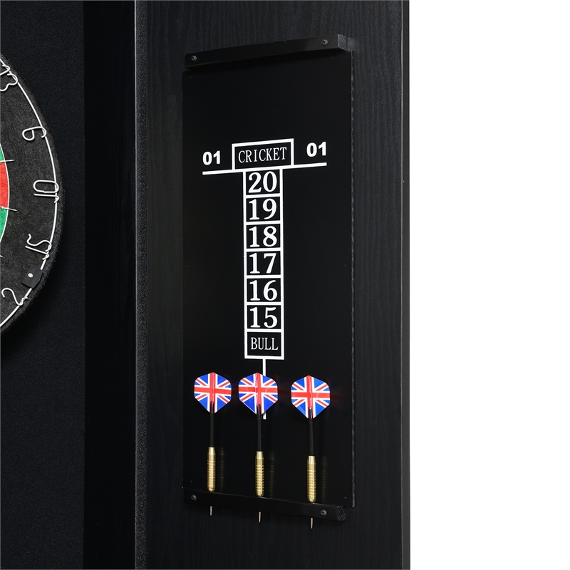 Pemberly Row Contemporary Cabinet with Speaker and LED in Black