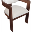 Pemberly Row Contemporary Cream Velvet Dining Chair (Set of 2)
