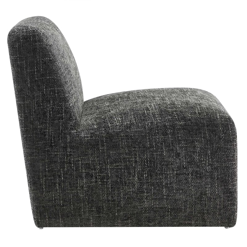 Pemberly Row Modern Wood Accent Chair in Carbon Black - 28.5