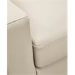 Pemberly Row Contemporary Leather Almond Sofa - 40