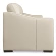 Pemberly Row Contemporary Leather Almond Sofa - 40