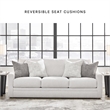 Pemberly Row Contemporary Polyester Light Gray Sofa - 37