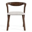 Pemberly Row Mid-Century Solid Wood Side Chairs in Rich Walnut (Set of 2)