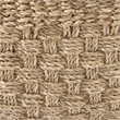 Pemberly Row Light Brown Seagrass Rectangular Basket W/ Handles in Set Of 3