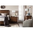 Pemberly Row Traditional Archives Three-Drawer Nightstand in Dark Natural Wood