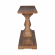 Pemberly Row Transitional Reclaimed Pine Wood Console Table in Mission Brown
