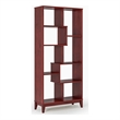 Pemberly Row Transitional Solid Wood Bookcase 72