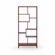 Pemberly Row Transitional Solid Wood Bookcase 72