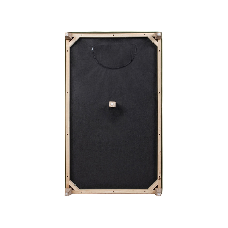 Pemberly Row Modern Farmhouse Chaise Lounge Chair Olive Green Performance Velvet