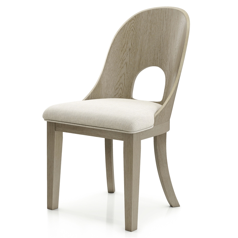 Pemberly Row Modern Wood 7-Piece Dining Table Set in White - 30