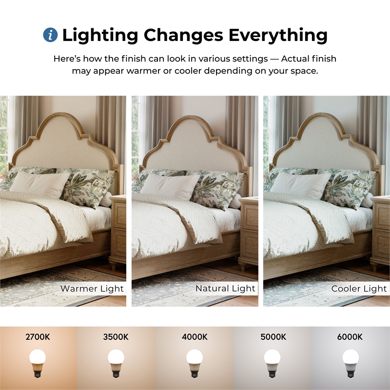 Pemberly Row Transitional Wood King 3-Piece Bedroom Set in Oak