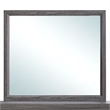 Pemberly Row Contemporary Wood Mirror in Gray - 35