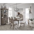 Pemberly Row Wood Home Dovetail Grey Extendable Rectangular Dining Table