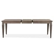 Pemberly Row Wood Home Dovetail Grey Extendable Rectangular Dining Table