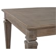 Pemberly Row Wood Home Dovetail Grey Extendable Rectangular Dining Table
