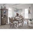 Pemberly Row Wood Home Dovetail Grey Extendable Rectangular Dining Table