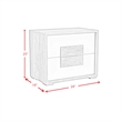 Pemberly Row Contemporary Wood Queen 5-Piece Bedroom Set with LED in Dual Tone