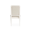 Pemberly Row Egg Shell White Upholstered Side Chair Two Pack