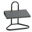 Pemberly Row Contemporary Metal Black Adjustable Footrest - 15