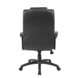 Pemberly Row Contemporary Executive High Back LeatherPlus Chair in Black