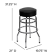 Pemberly Row Contemporary Chrome 30.25