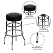 Pemberly Row Contemporary Chrome 30.25