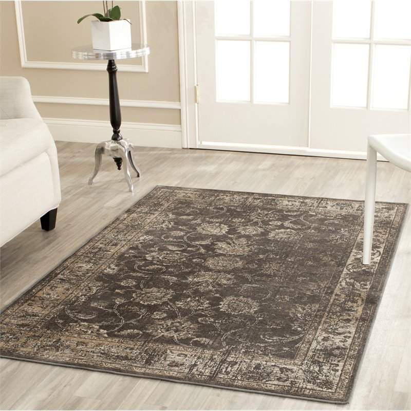 Pemberly Row Vintage Fabric Gray 3'3