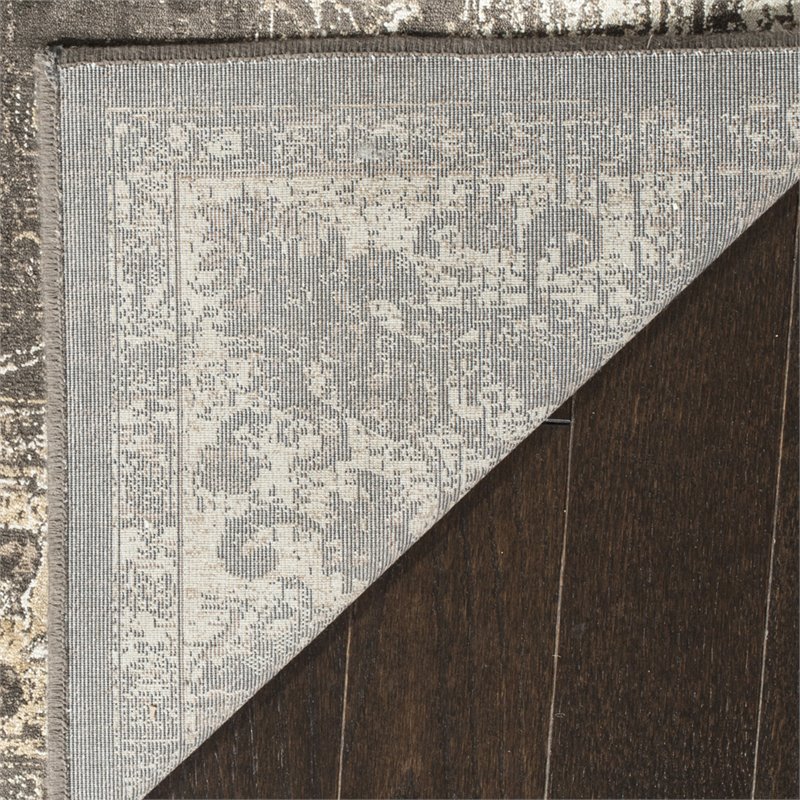 Pemberly Row Vintage Fabric Gray 3'3