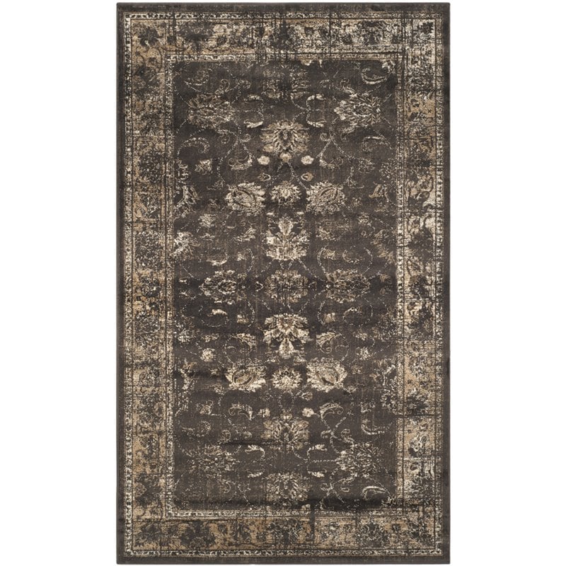 Pemberly Row Vintage Fabric Gray 3'3