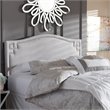 Pemberly Row Contemporary Upholstered Queen Headboard in Grayish Beige