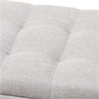 Pemberly Row Contemporary Solid Wood Roanoke Storage Bench in Grayish Beige
