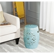 Pemberly Row Contemporary Ceramic Flora Garden Stool - 17.5