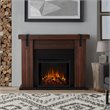 Pemberly Row Contemporary Electric Fireplace in Chestnut Barnwood