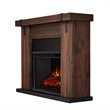 Pemberly Row Contemporary Electric Fireplace in Chestnut Barnwood