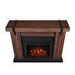 Pemberly Row Contemporary Electric Fireplace in Chestnut Barnwood