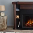 Pemberly Row Contemporary Electric Fireplace in Chestnut Barnwood