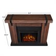 Pemberly Row Contemporary Electric Fireplace in Chestnut Barnwood
