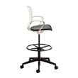 Pemberly Row Contemporary Plastic Products Shell Extended Height Chair