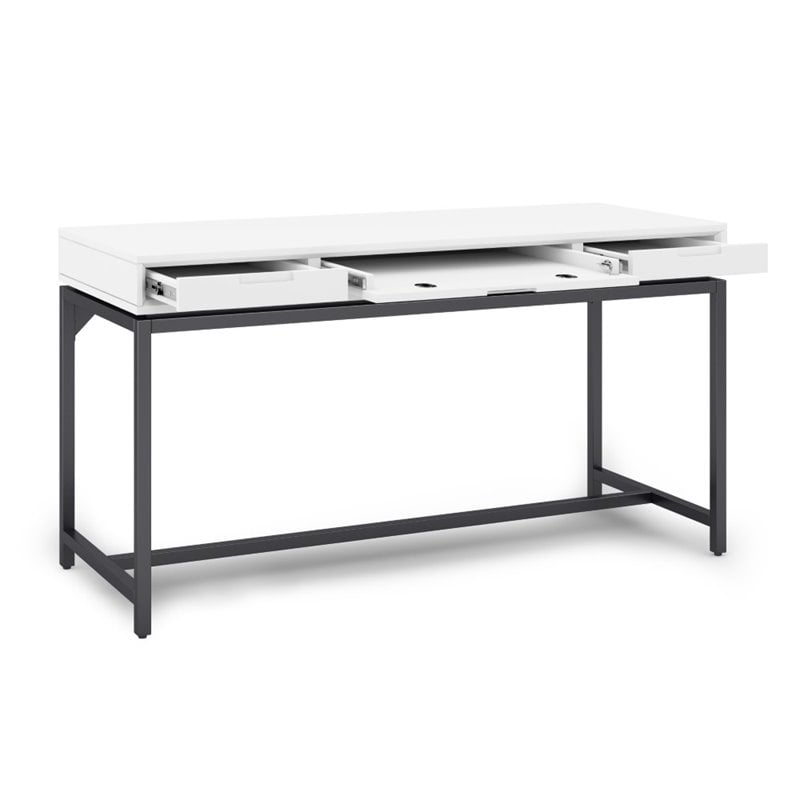 Pemberly Row Modern Solid Hardood Industrial 60 