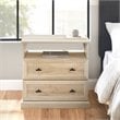 Pemberly Row Engineered Wood 2-Drawer Bedroom Nightstand in White Oak