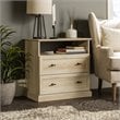 Pemberly Row Engineered Wood 2-Drawer Bedroom Nightstand in White Oak